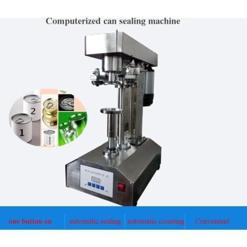 Commercial Semi-automatic Tinplate Can Sealing Machine Ring-pull Can Capping Machine for PET bottles sealer cans seamer machine