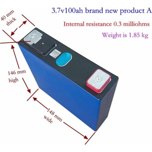 3.7v 100Ah lithium ion battery li ion battery high discharge for 12V 24V Solar energy storage sccoter bike