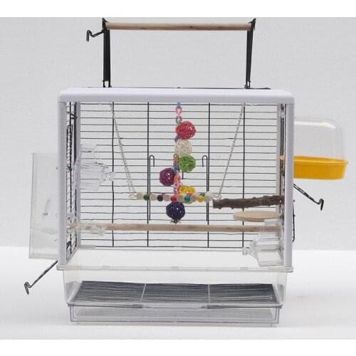 Bird Cage Metal Cages For Parrot Nest Pendant Acrylic Birds Nest Agapornis Supplies Pet Bird Cage With Toys Bird Houses Outdoor