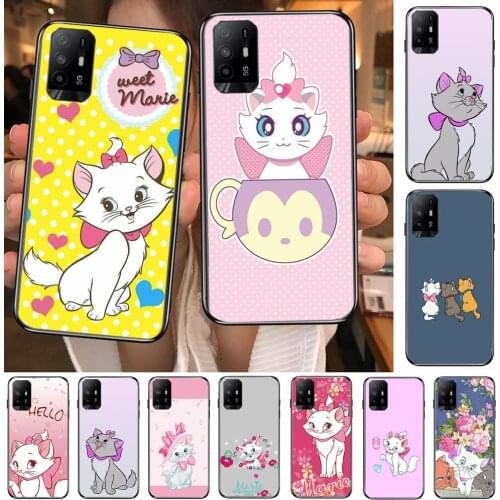 Pink Marie Cat For Realme C3 Case Soft Silicon Back cover OPPO Realme C3 RMX2020 Coque Capa Funda find x3 pro C21 8 Pro A91