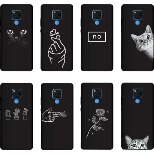 QAQsam Soft Silicone For Huawei Mate 20X EVR-L29 Case Cover Painting Matte Phone Cases For Huawei Mate 20X 5G EVR-N29 Funda