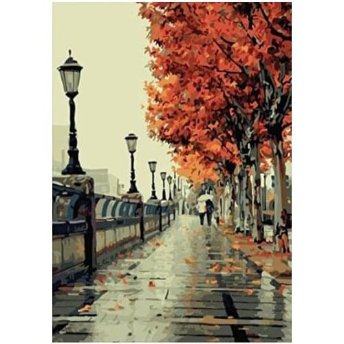 New view of city 5D Canvas Diamond Magic Accessories Embroidery Square Round Diamond Non-full Diamond Drawing DIY Home decor