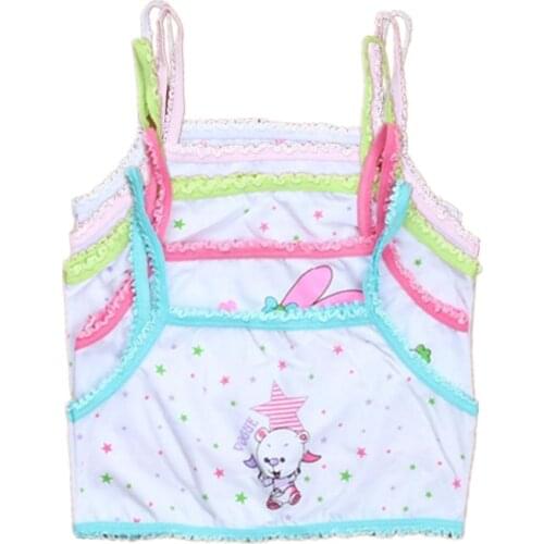 Girls Underwear Short Camisoles Bra For Girls Cotton Tops For Teens 6-12 Years Adolescente One Size