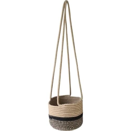 New Garden Plant Hangers Rope Hanging Planter Woven Hanging Planter Basket Decorative Flower Pot Holder for Home Decor