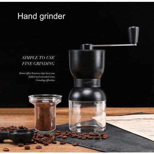 Portable Adjustable Grinding 4 Gear Manual Solid Coffee Pepper Grinder for Home Grinding 4 Gear Manual Solid Coffee Pepper Grind