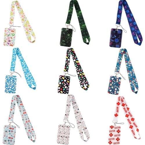 BH1596 Blinghero Cartoon Medical Theme Drug Neck Strap Lanyard For Card Phone USB Badge ID Card Holder Hanging Rope For Doctor