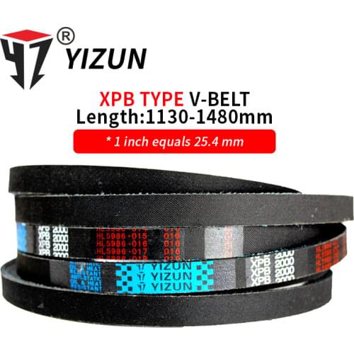 YIZUN XPB/5VX Type XPB1130~1480mm Hard Wire Rubber Drive Pitch Length Girth Industrial Transmission Machinery Toothed V Belt