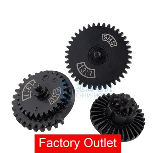 SHS 13:1 16:1 18:1 32:1 100:200 100:300 CNC Steel Cut Gear Set Helical Reinforce Torque High Speed Gear Set for Ver.2 /3 AEG