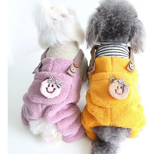 Winter Warm Small Dog Clothes Dog Jumpsuit Chihuahua Yorkshire Romper Terrier Pomeranian Outfit Coat Puppy Costumes Pet Clothing