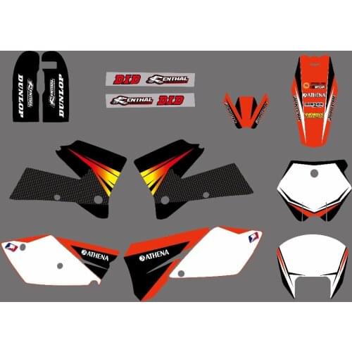 0072 NEW TEAM GRAPHICS WITH MATCHING BACKGROUNDS FIT FOR SX 125/250/380 /400/520 2005-2006