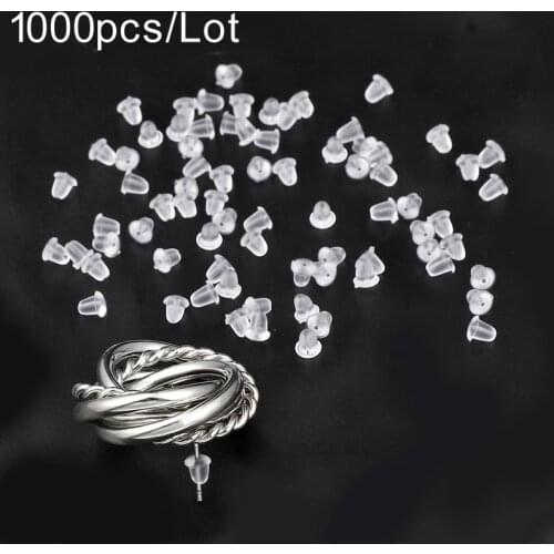 1000pcs/lot DIY accessories for jewelry Plastic Earring Backs for Earrings Making Small Earrings Clasps Accessories for Earrings