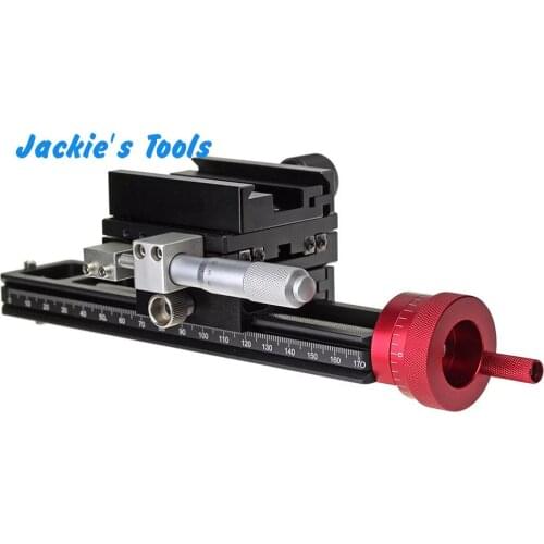 180mm Double Precision Stacked Photography Slide Macro Trimming Guide for Precision Focus