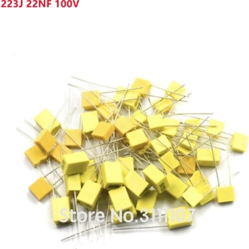 20PCS/LOT Correction Capacitor 223J 22NF 100V Polypropylene Safety Plastic Film Capacitor New