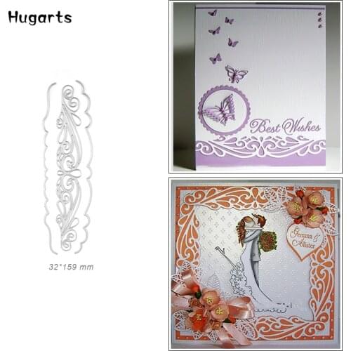 3pcs/set Waves Border Dies Metal Cutting Dies Stencil for DIY Scrapbooking Album Decorative Embossing Craft Dies Cut