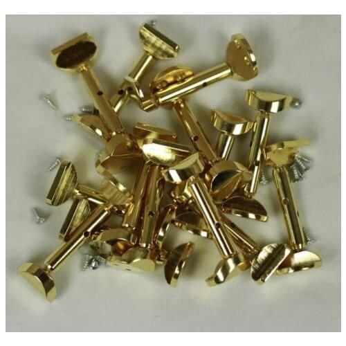 50 Pairs Hill style 4/4 Violin Fiddle golden Chinrest Clamp parts accessories fittings