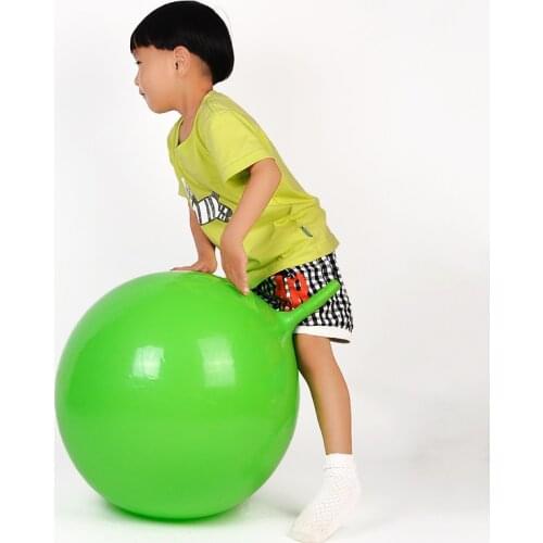 55CM Thickening Jumping Ball Toys Inflatable Cartoon Horn Ball Fine Material Children Health Care Bouncing Balance Ball