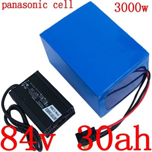 84V electric bicycle battery 84V 2000W 3000W electric scooter battery 84V 30AH lithium battery pack use panasonic cell