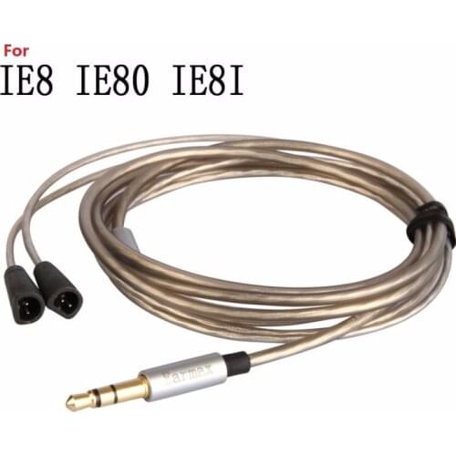 Free ship.1pc.Upgrading High Quality Earphone Headset Headphone Silver Plated Cable Replace Wire for IE8 IE80 IE8I. Earmax cable