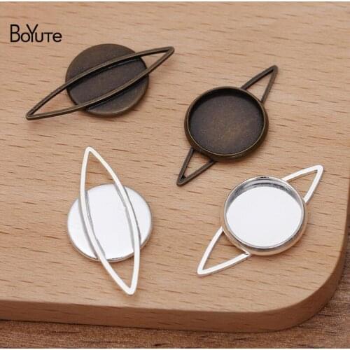 BoYuTe Custom Made (200 Pieces/Lot) Fit 12MM Blank Cabochon Base Setting Diy Jewelry Accessories Handmade Materials
