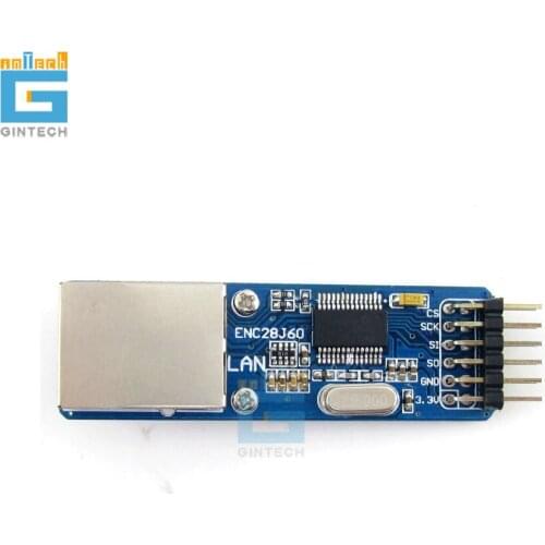 ENC28J60 Ethernet Board Stand-Alone Controller LAN Evaluation Development Module Kit SPI RJ45 Supported