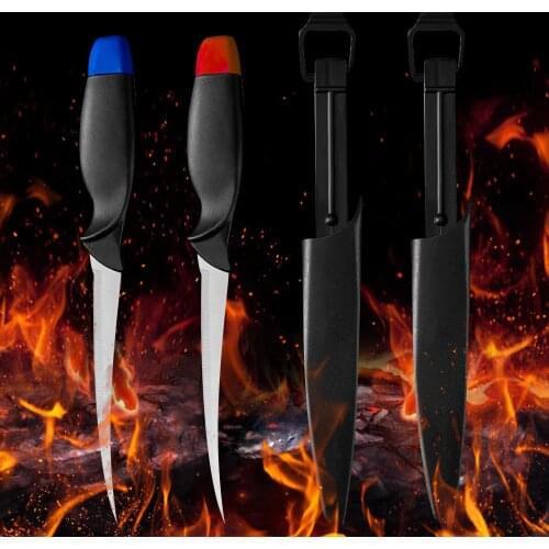 Fillet Boning Fishing Knife Set Gift Knife Cover Case Stainless Steel Knife Kitchen Bone Meat Fish Sushi Knife Fruit Vegetables
