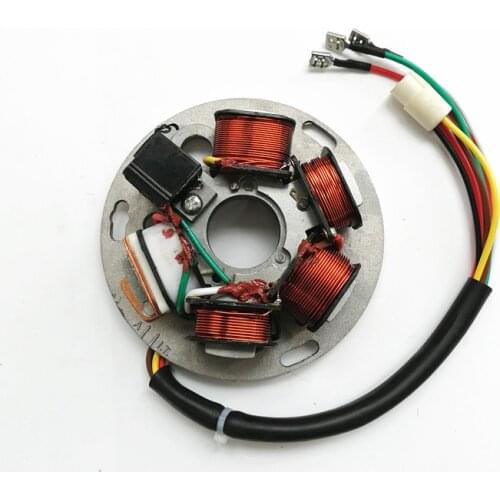 Motorcycle Generator Stator Engine Coil for Piaggio Vespa Px 125 150 200 Ref. 217983 1981-1987 6 Poles Plate
