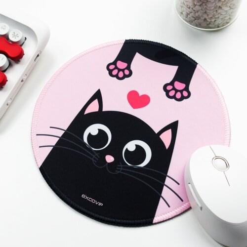 Mouse Pad Small Cute Girl Cartoon Anime Thicken Gaming Computer Notebook Silicone Table Mat