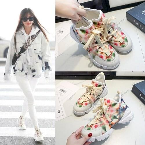 Running Shoes for Women Sneakers Female Platform Sneakers Lace Up Female Casual Breathable Vulcanized Woman Footwear