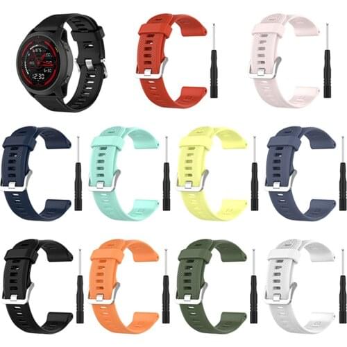 Multi-color 22MM Watch Strap Quick Release Replacement Watch Band With Tool for Garmin Forerunner 745 Watch Parts