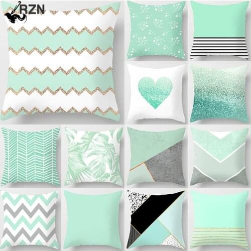 Marble Geometric Pattern Decorative 45*45cm Pillowcase Polyester Cushion Cover Throw Pillow Sofa Decoration Pillowcover 40899