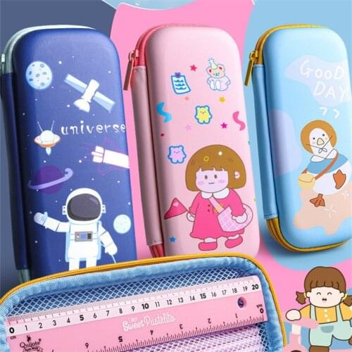 Cartoon cute pencil case School stationery box for kids High capacity Pencil cases student school supplies kawaii pen case gifts