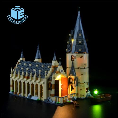MTELE Led Light Up Kit For 75954 Great Hall Compatible With 16052 (NOT Include The Model)