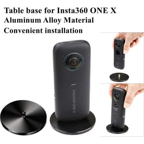 Insta360 One X Table Base Panoramic 360 Camera Holder Aluminum Alloy Fixed Bracket Stabilizer Stand Holder Desktop Mount Support