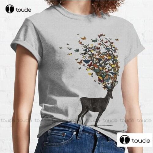 New Wild Nature Classic T-Shirt Grey T Shirts For Men Cotton Tee S-3Xl Unisex