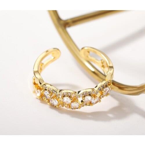 New Design Crystal Zircon Ring For Women Couples Creative Sign Jewelry Vintage Handmade Cross Winding Rings Party Accessory Gift