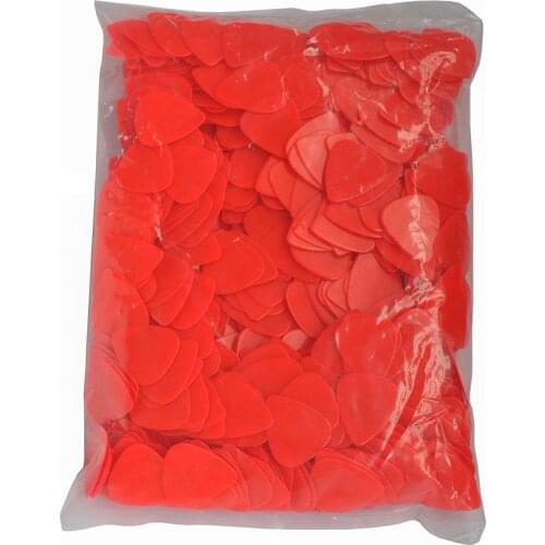 Wholesale 1000pcs Medium 0.71mm Blank Guitar Picks Plectrums Celluloid Solid Red