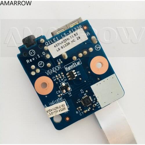 Original for lenovo E430 E430C E435 E445 E545 E535 E530 E530C USB AUDIO JACK Audio board USB board LS-8133P
