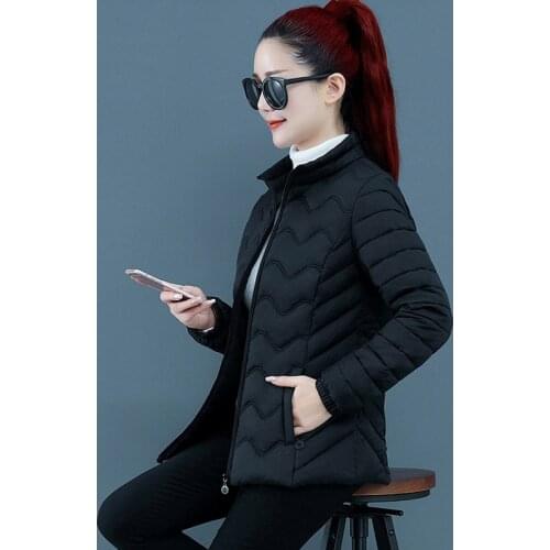 Autumn Winter Women Jacket Short Cotton Outwear Female Coat Cotton Padded Warm Jacket Outwear Women Coat