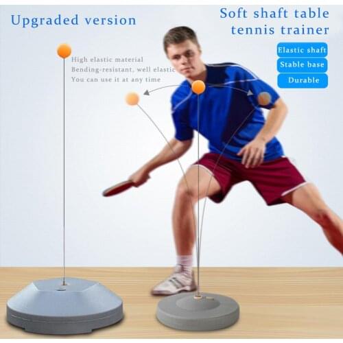 Portable Table Tennis Training Set Non-slip Base Table Tennis Soft Shaft With 2 Rackets Ping Pong Balls Practice Trainer