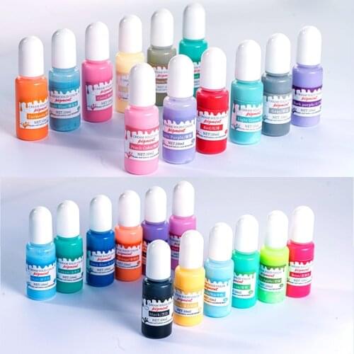 10ML DIY Epoxy Resin Colorful Macaron Pigment for Resin Craft Festive Jewelry Tools Uv Resin Pigment