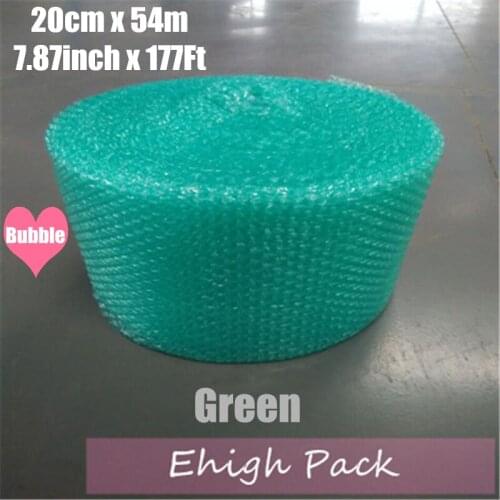 0.2*54m Green Heart-shape Air Bubble Roll Party Favors And Gifts Packing Foam Roll Wedding Decoration Emballage Bulle Warp
