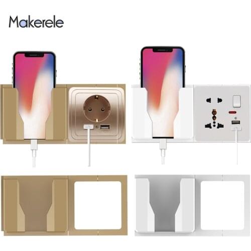 Removable/non-removable Wall Mobile Phone Holder Charging Stand Charging Holder Portable Phone Wall-mount Holder Bracket