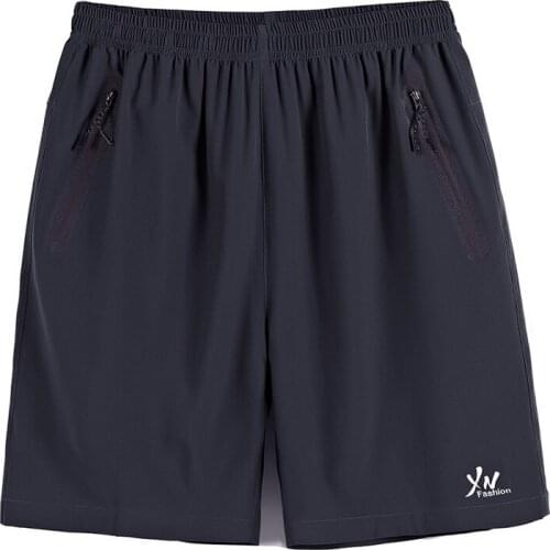 Men summer running Elastic Waist shorts Cycling Hiking quick dry shorts Outdoor sports waterproof loose beach shorts Plus size