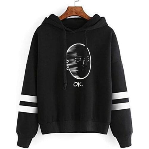 Anime One Punch man Saitama Oppai Harajuku Hoodies Long Sleeve Sweatshirt Hoodie Cosplay Costume New Streetwear Jacket Coat