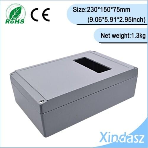 XD-FA10-1)230*150*75mm(9.06*5.91*2.95inch)High quality guarantee Sealed Diecast Aluminium Enclosure with window