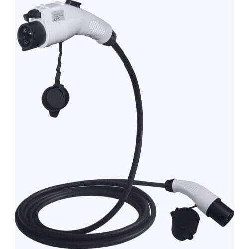 IEC 62196 to SAE J1772 32A 240V type 2 to type 1 ev charging cable