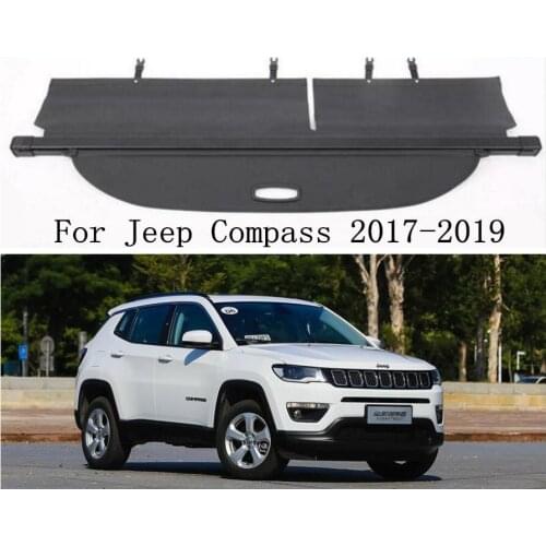 Car Rear Trunk Cargo Cover Security Shield Screen shade Fits For Jeep Compass 2017 2018 2019