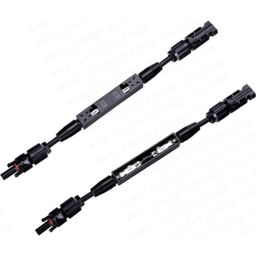 10 pcs/lot PV Junction Box Solar JB with 2.5mm2 Cable and IP67 Connector 2 Rail