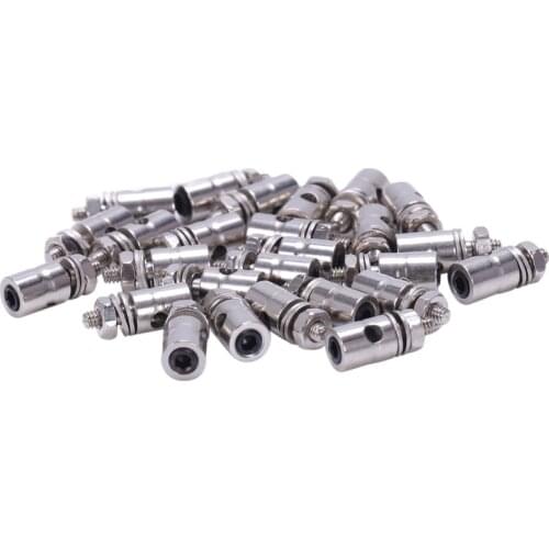 25PCS Adjustable Pushrod Connector 2.1 x 1.8mm Linkage Stoppers