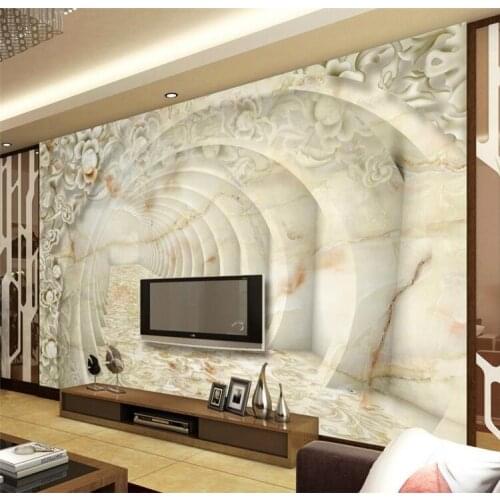 3D wallpaper marble relief pattern custom 3d Home Decor wallpaper vinyl non woven 3d photo murals